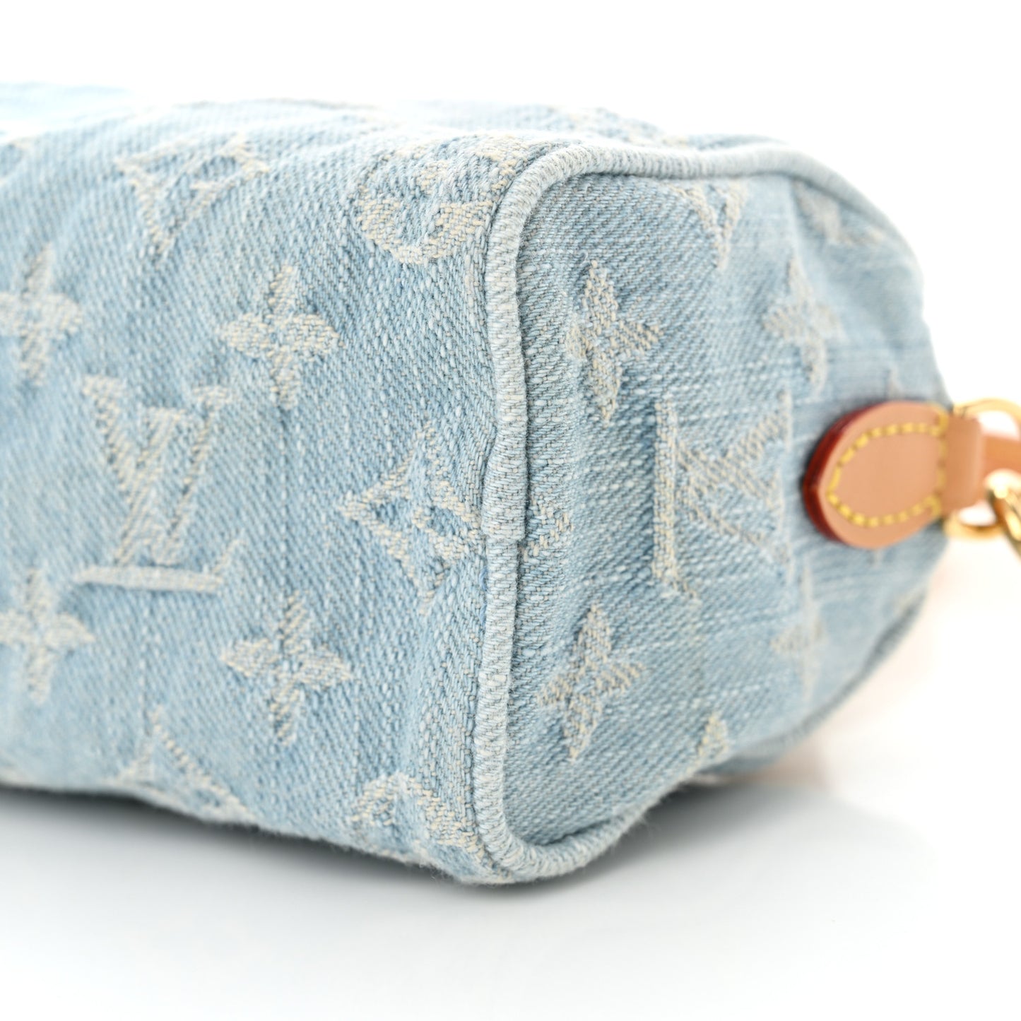 Monogram Denim Nano Speedy Sky Blue