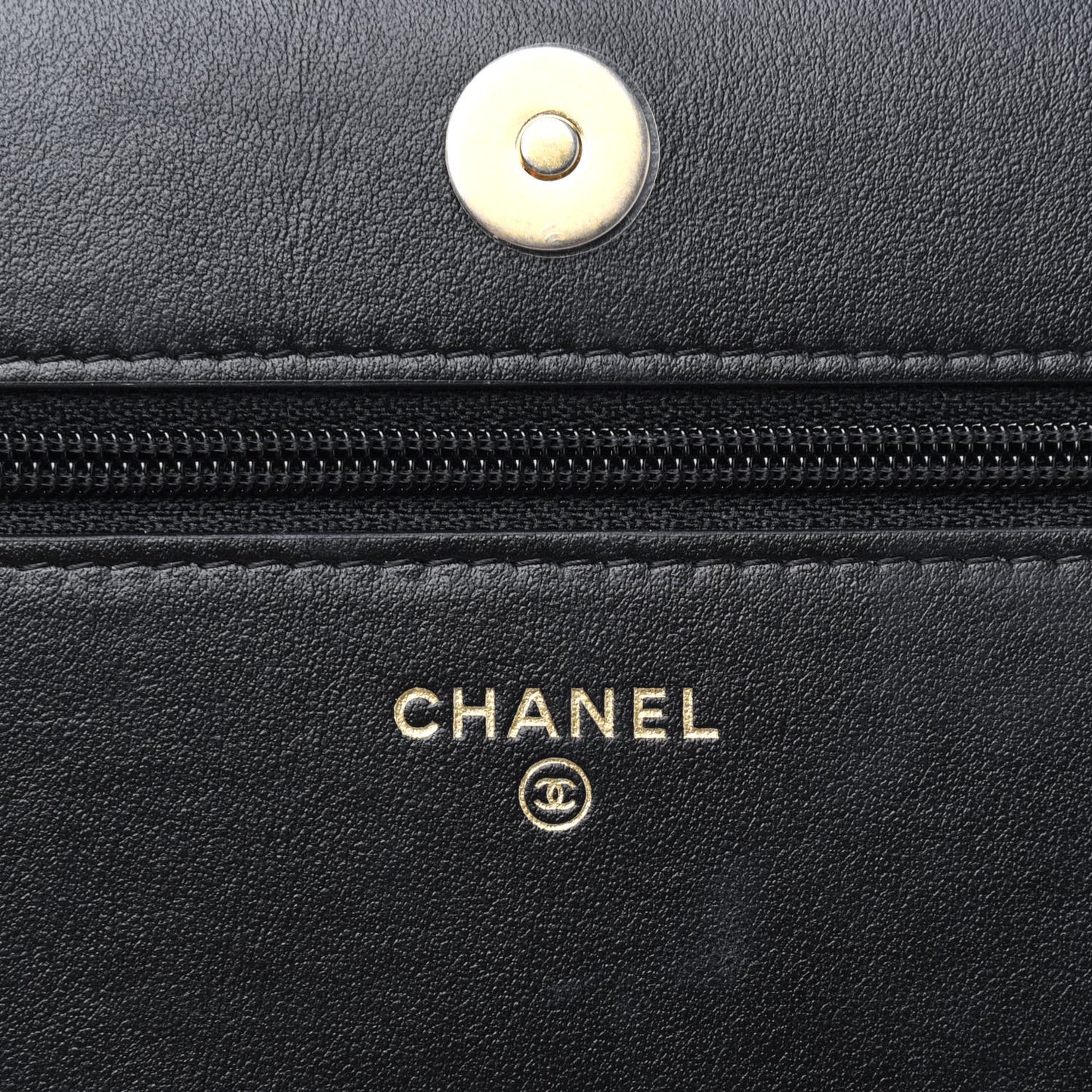 Velvet Quilted Boy Wallet On Chain WOC Black