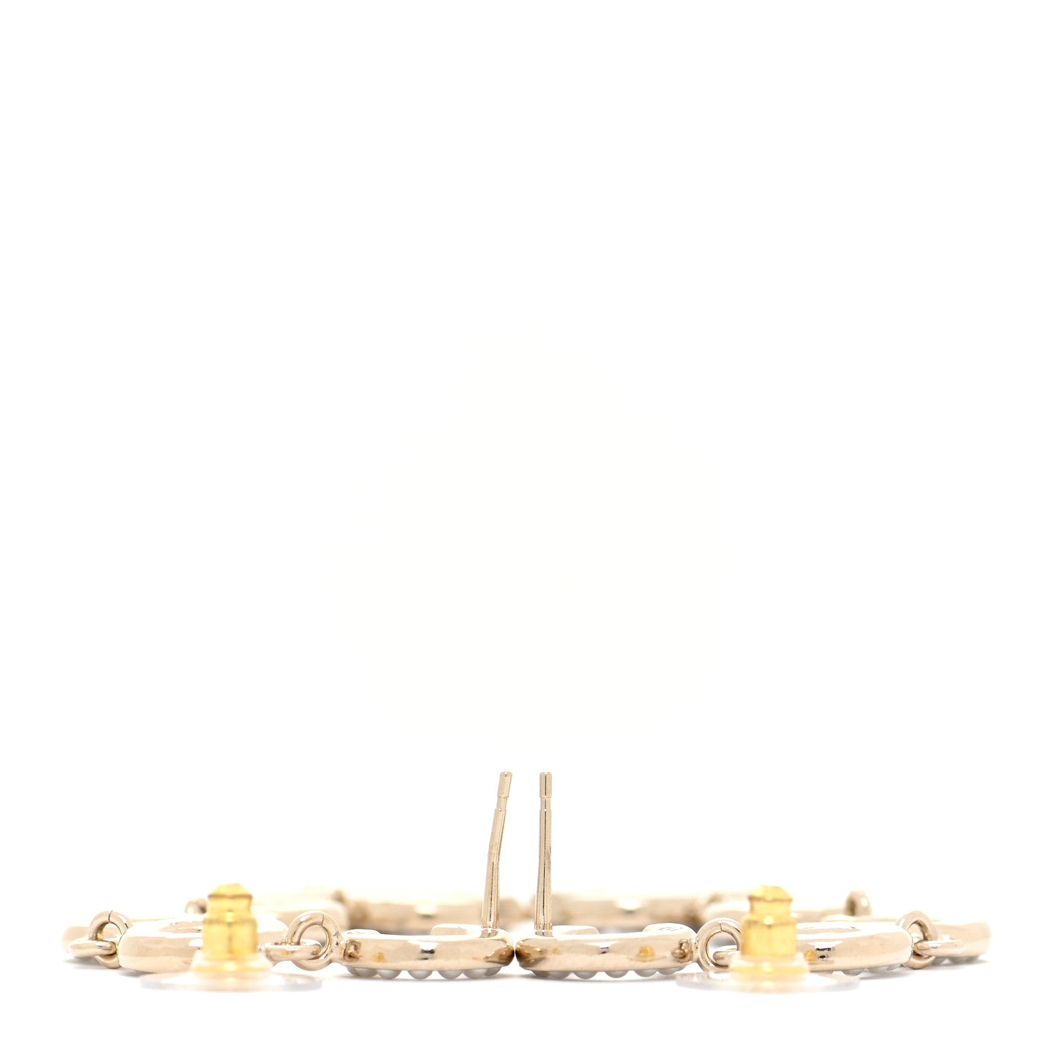 Chanel Pearl Coco Drop Earrings Gold 3 of 6