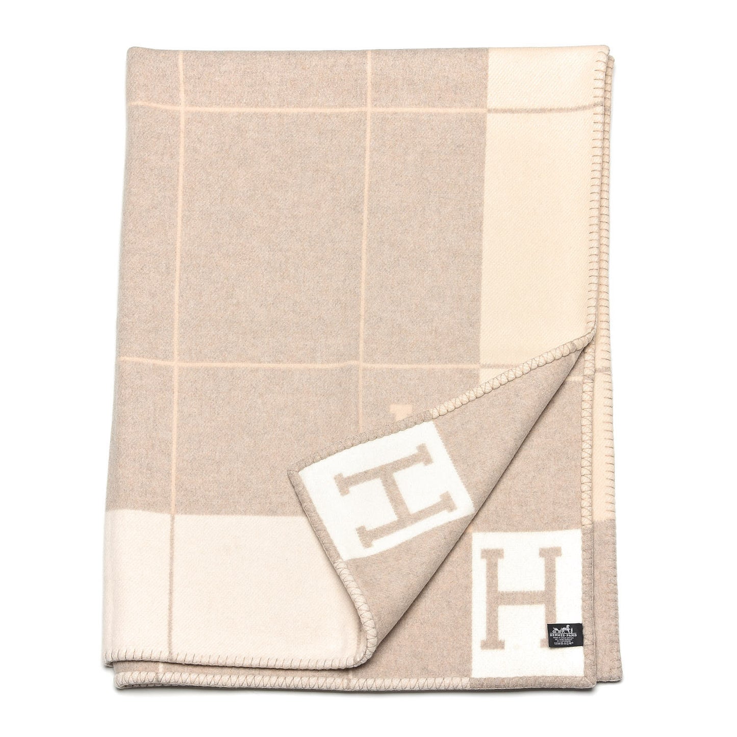Wool Cashmere Avalon III Blanket Coco Camomille