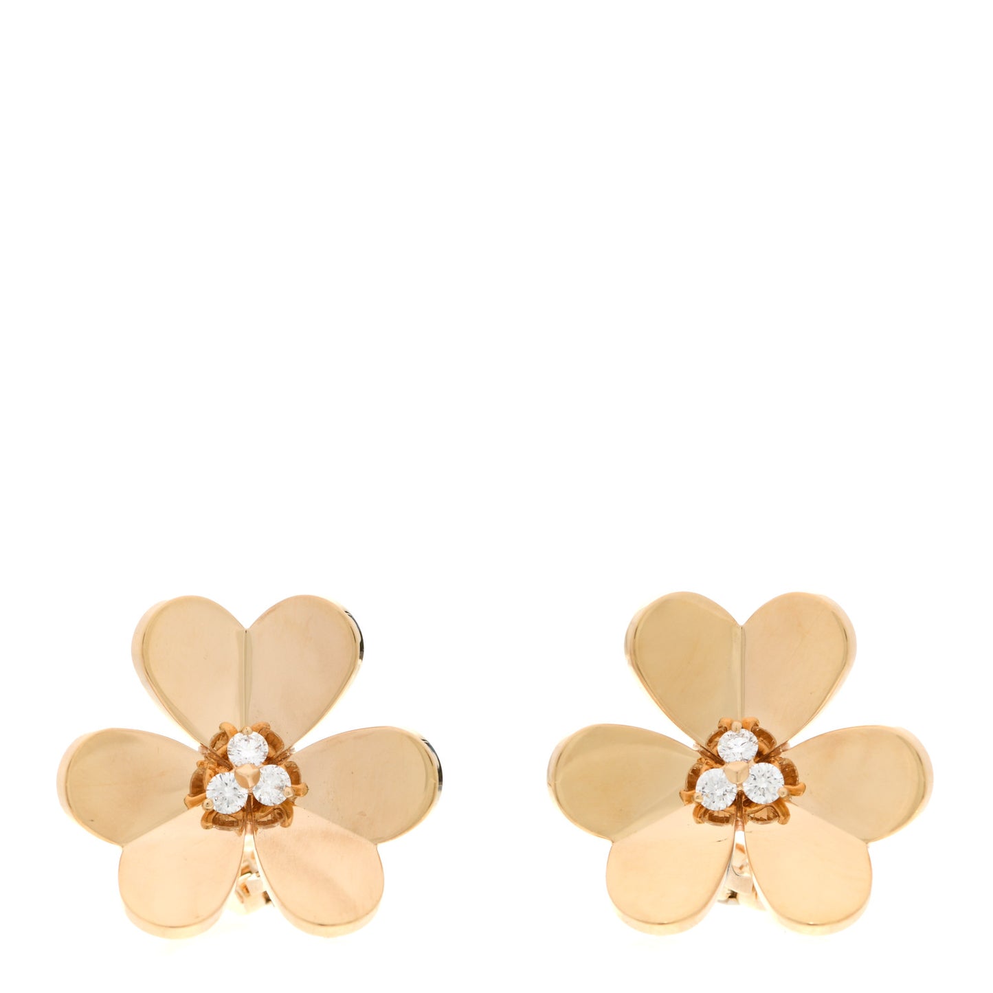 18K Yellow Gold Diamond Large Frivole Earrings