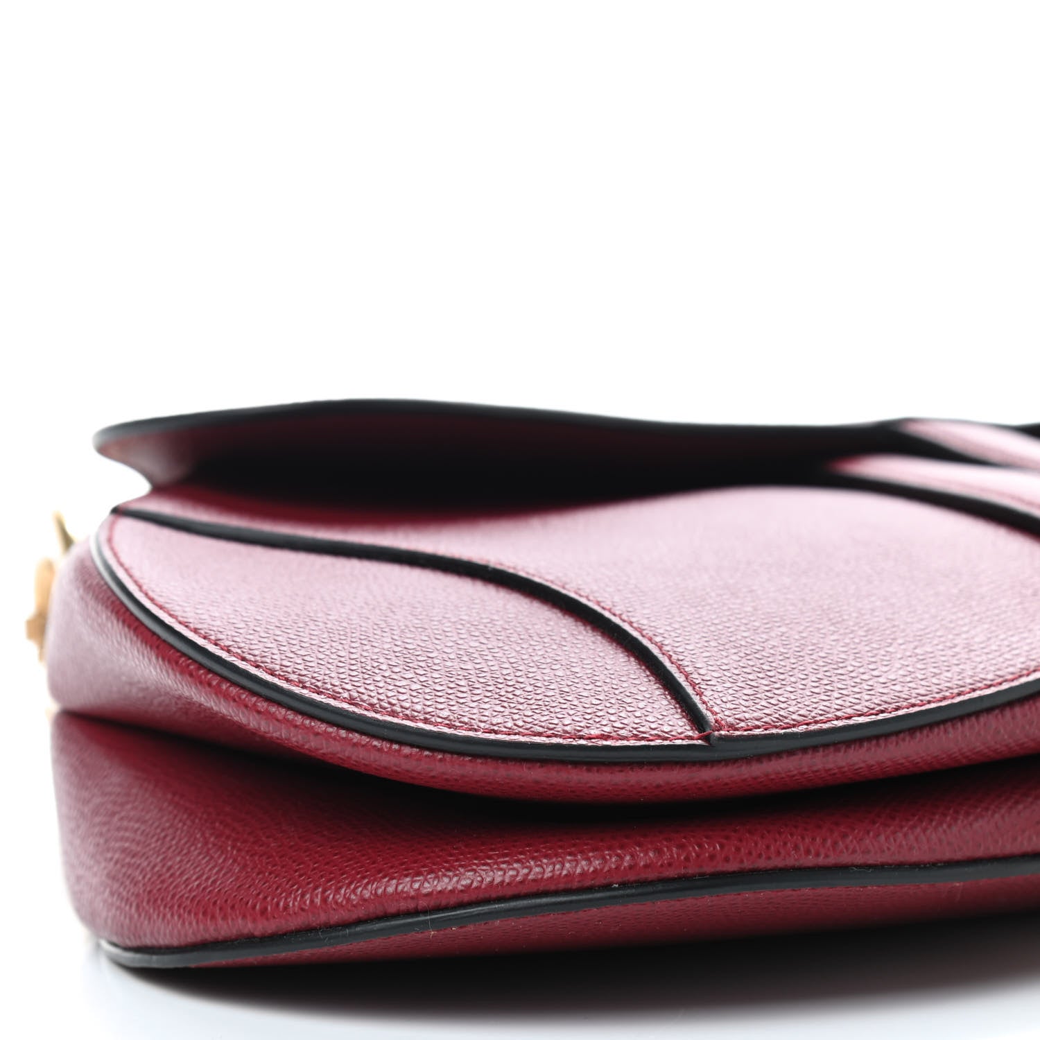 Christian Dior Calfskin Saddle Bag Scarlet 6 of 9