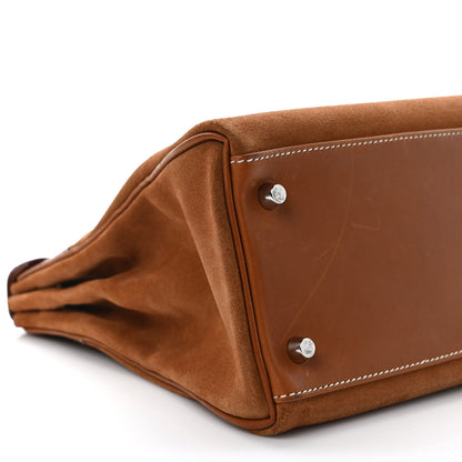 Hermes Barenia Grizzly Au Galop Kelly Retourne 32 Fauve 7 of 11