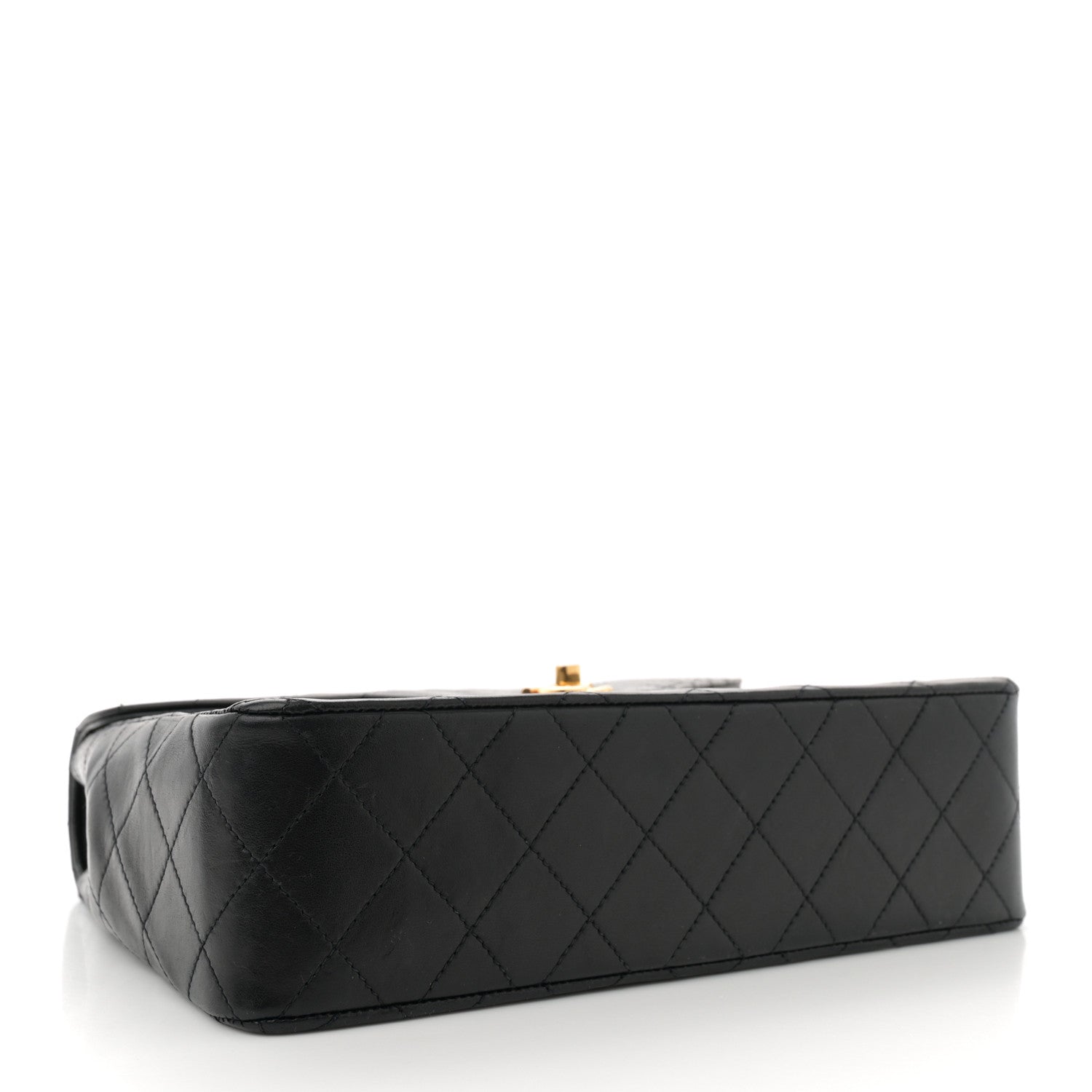 Chanel Lambskin Diamond Stitch Envelope Single Flap Black 4 of 9
