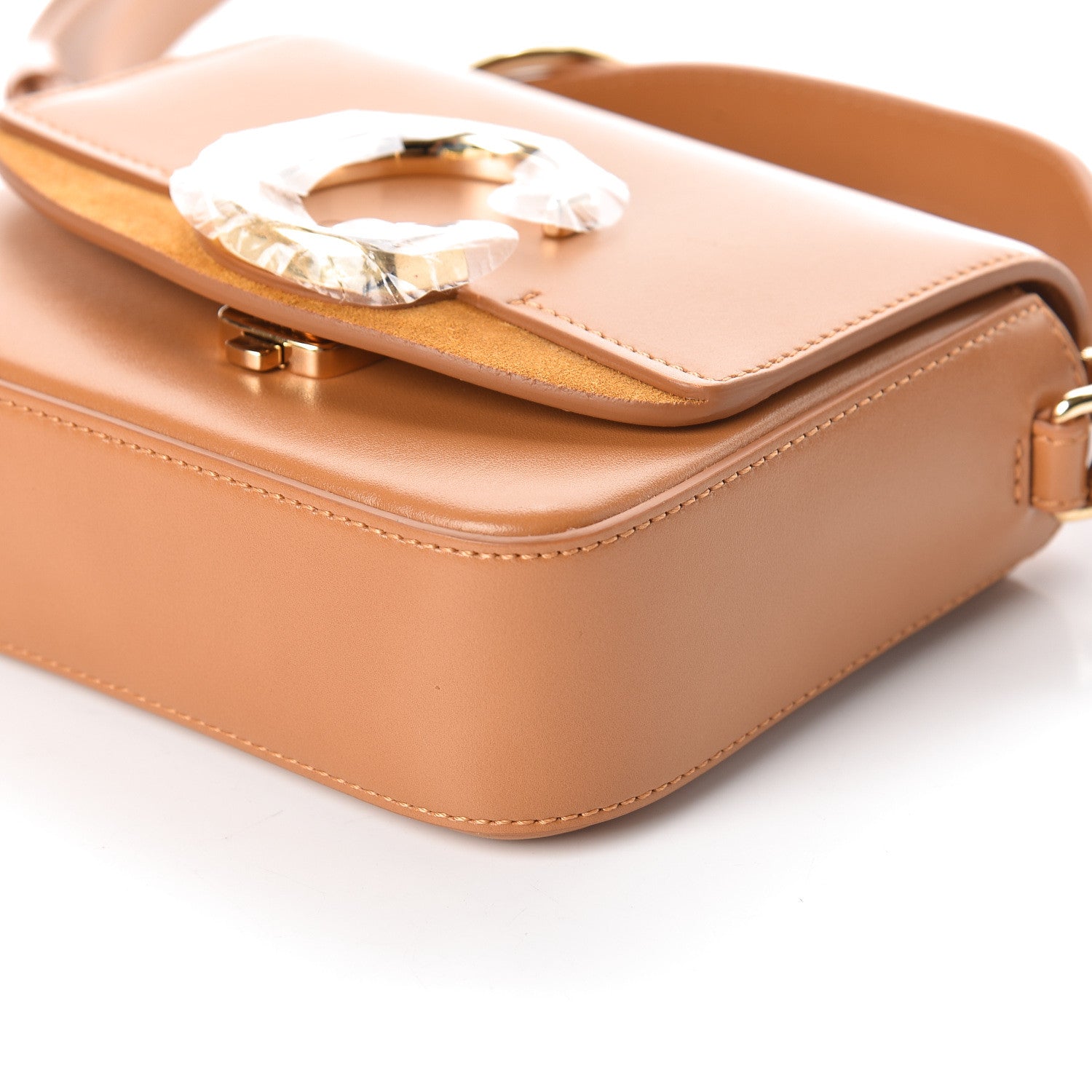 Chloe Calfskin Mini C Double Carry Autumnal Brown 8 of 8