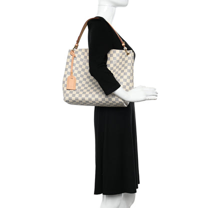 Louis Vuitton Damier Azur Graceful PM Rose Ballerine 2 of 10