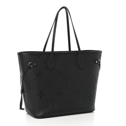 Louis Vuitton Empreinte Monogram Giant Neverfull MM Black 3 of 9