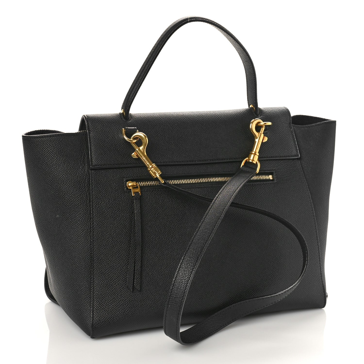 Celine Grained Calfskin Mini Belt Bag Black 3 of 8
