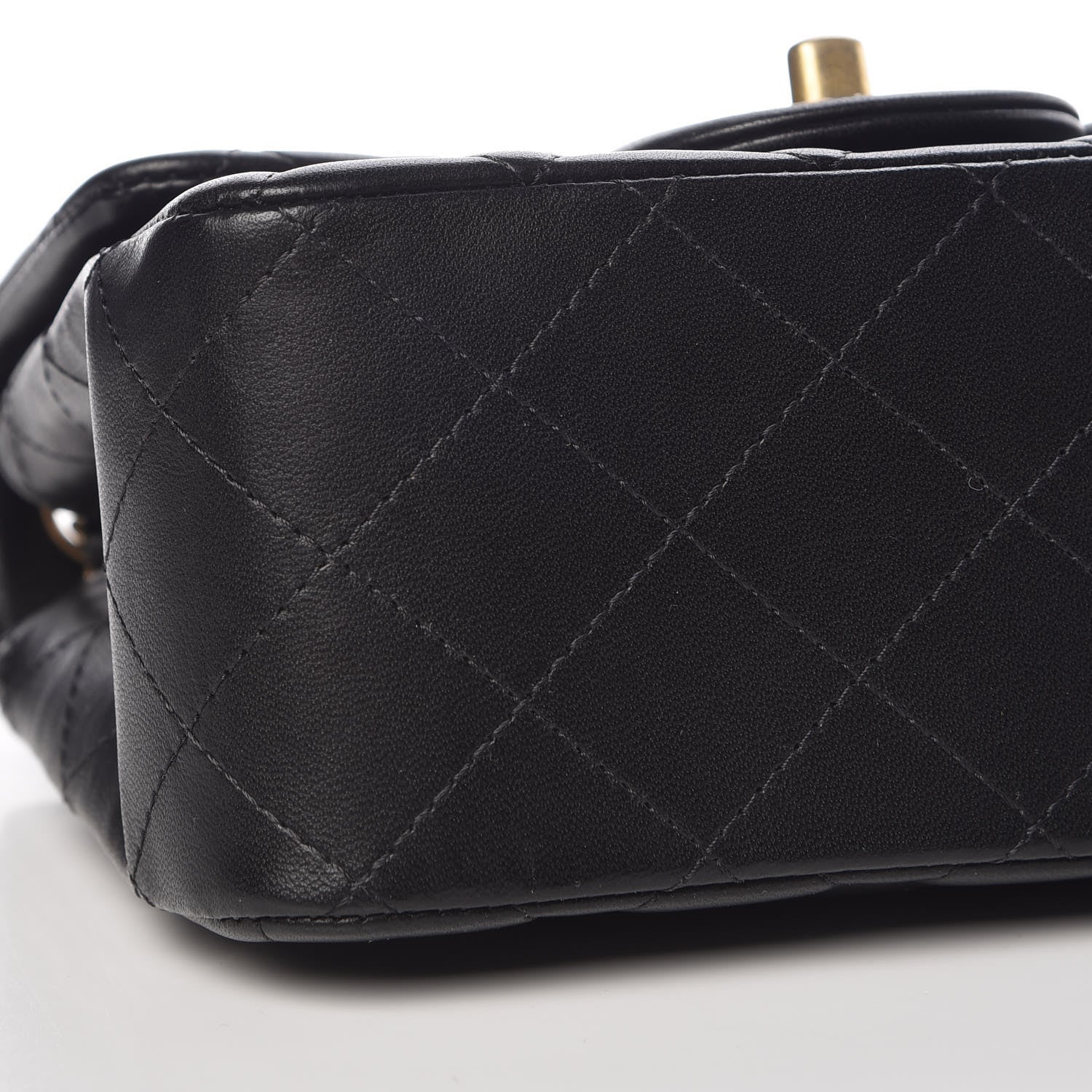 Chanel Lambskin Quilted Mini Square Flap Black 8 of 11