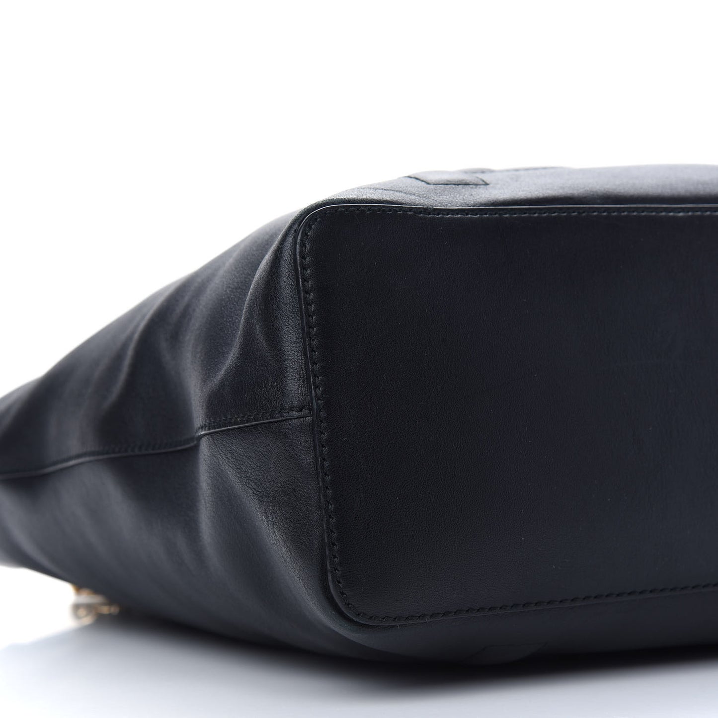 Apollo Calfskin GG Dadini Embroidered Chain Shoulder Tote Black