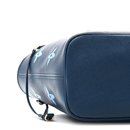 Louis Vuitton Empreinte Monogram Giant Neverfull MM Degrade Bleu 9 of 10