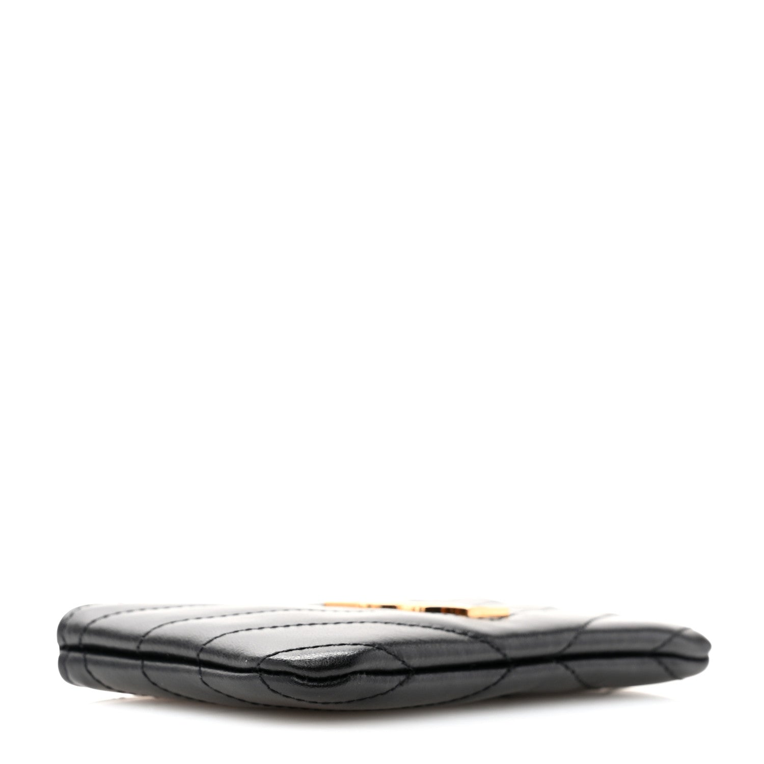 Saint Laurent Calfskin Matelasse Monogram Key Pouch Black 4 of 8