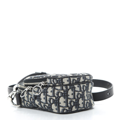 Christian Dior Oblique Crossbody Bag Blue 4 of 11