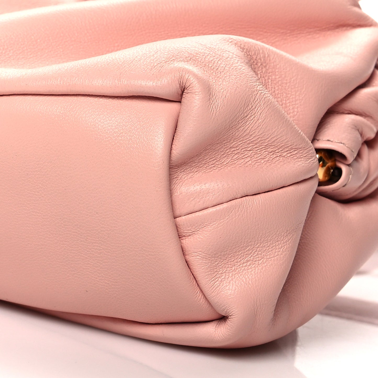 Lambskin Mini Cloud Clutch Dahlia