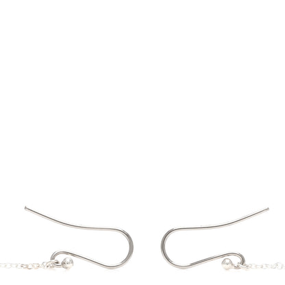Tiffany Sterling Silver Diamond .10ct Elsa Peretti Diamonds by the Yard Drop Earrings 3 of 3