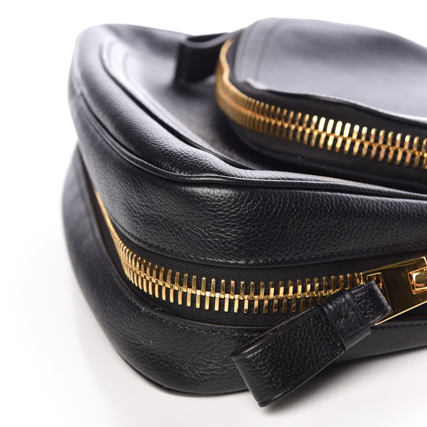 Grained Calfskin Medium Jennifer Crossbody Bag Black