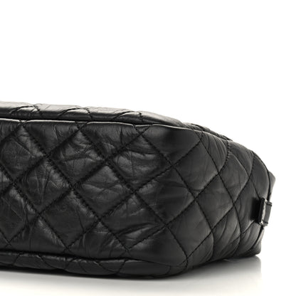 Chanel Aged Calfskin Quilted Medium Reissue Camera Case Black 9 of 9