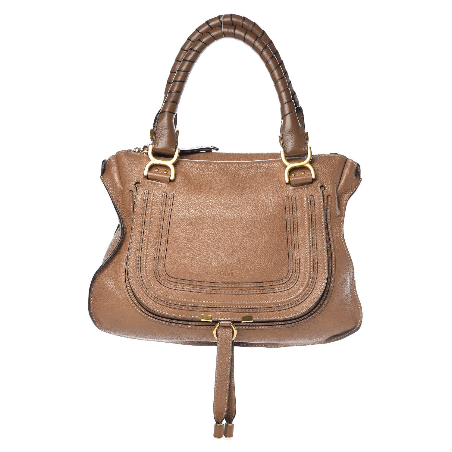 Chloe Calfskin Medium Marcie Satchel Nut 1 of 12