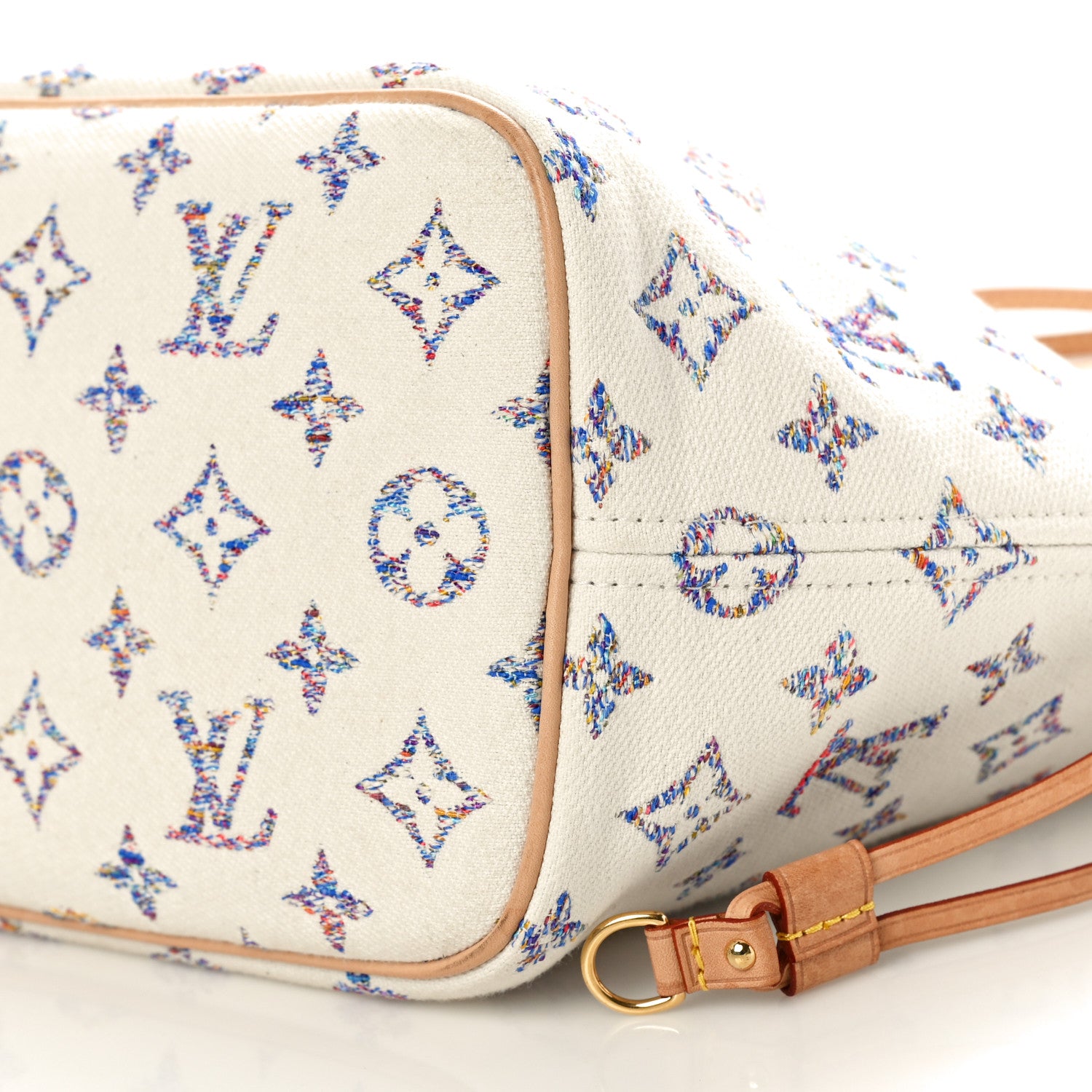 Louis Vuitton Monogram Jacquard Neverfull MM Multicolor Beige 10 of 11