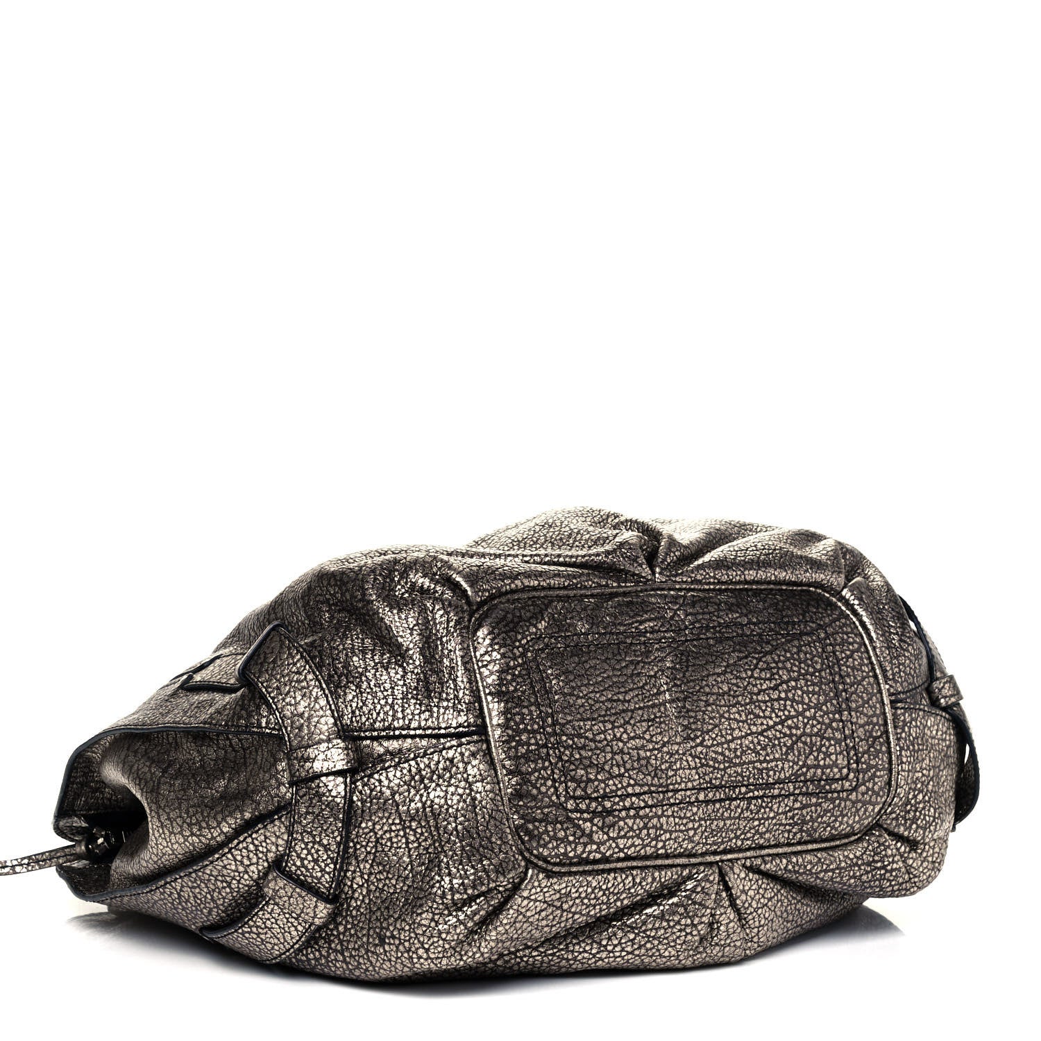 Celine Metallic Calfskin Bittersweet Hobo Pewter 4 of 9