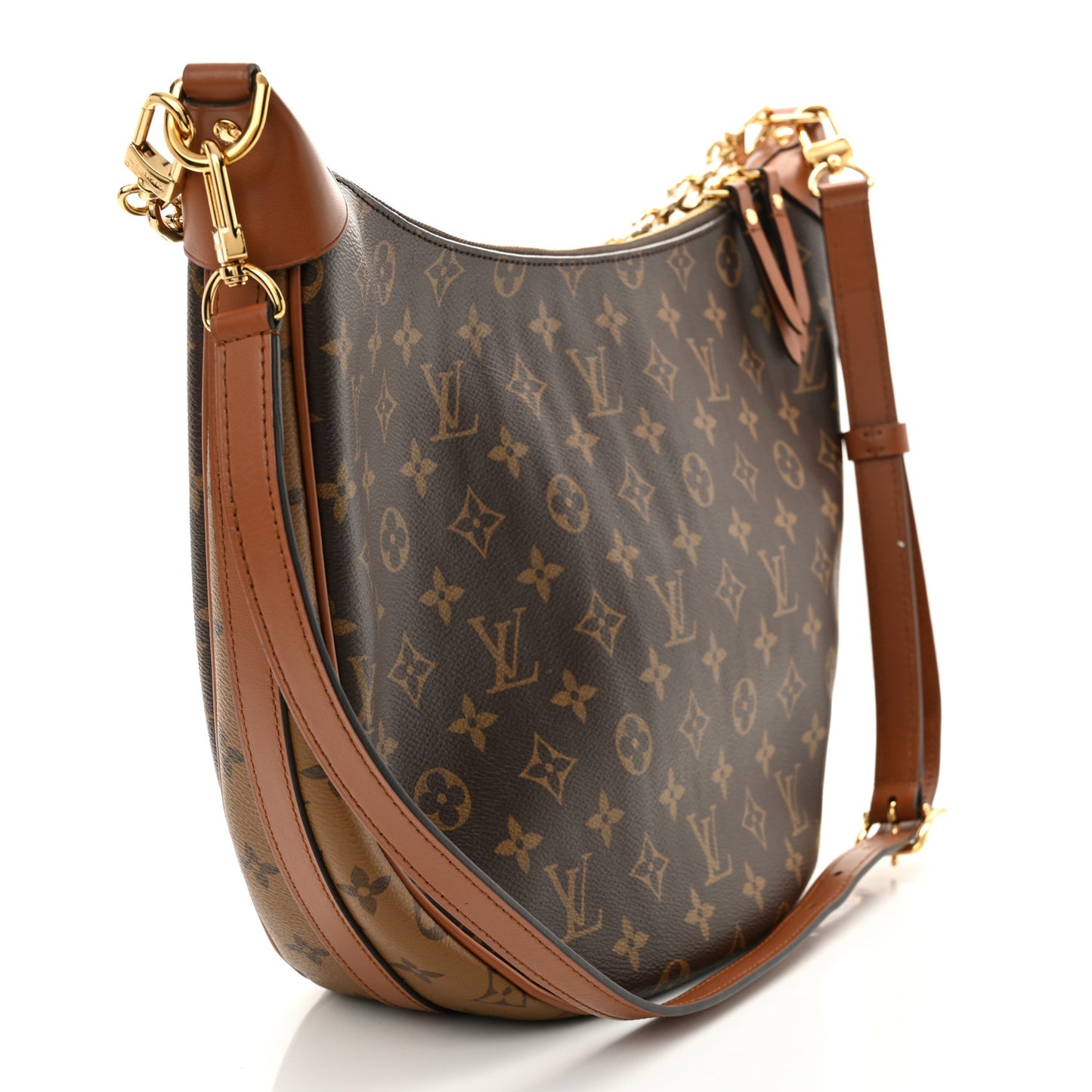 Reverse Monogram Loop Hobo