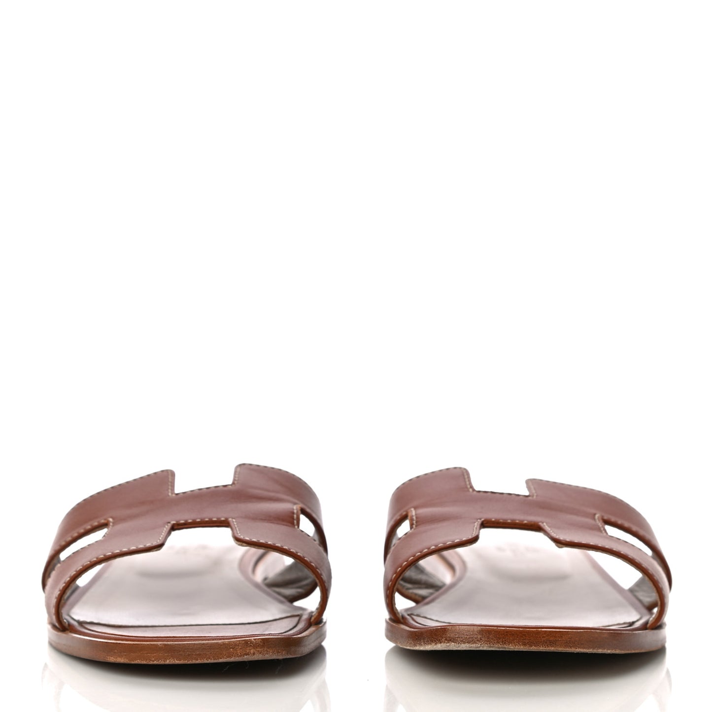Box Calfskin Oran Sandals 37.5 Gold