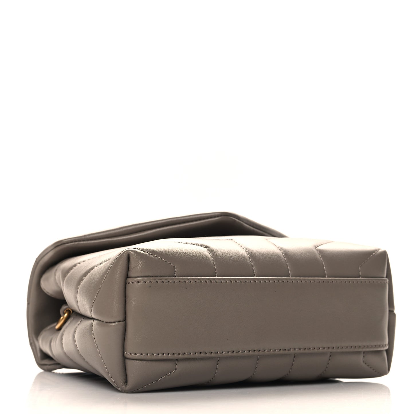 Calfskin Y Quilted Monogram Toy Loulou Crossbody Bag Dark Beige