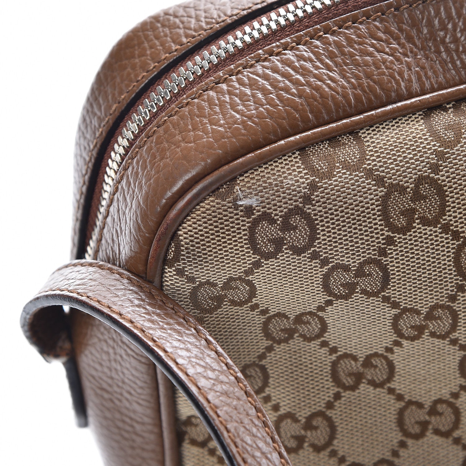 Gucci Monogram Mini Bree Messenger Bag Beige Tabacco 12 of 22