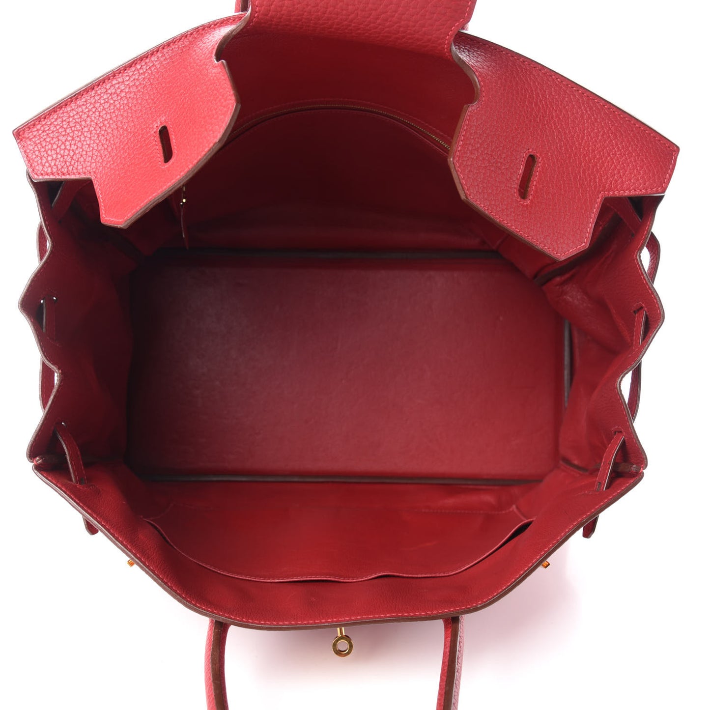 Taurillon Clemence Birkin 40 Rouge Casaque