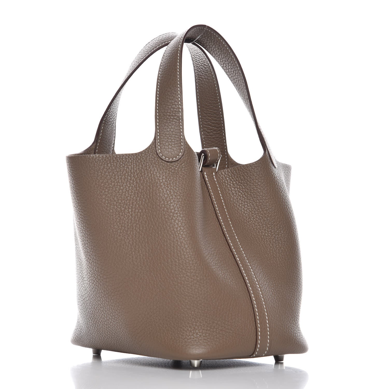 Hermes Taurillon Clemence Picotin Lock 18 PM Etoupe 3 of 6