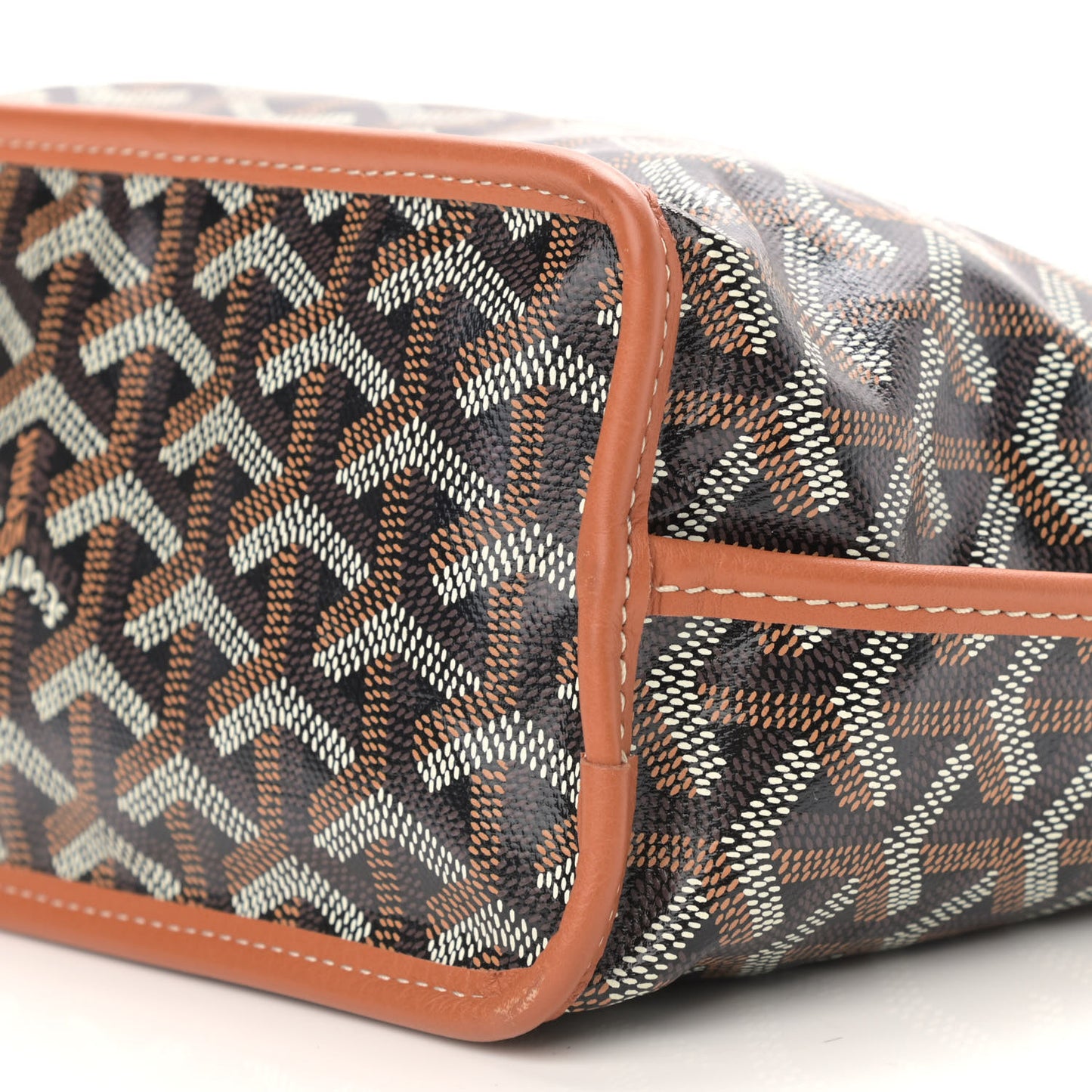 Goyardine Reversible Mini Anjou Black Gold