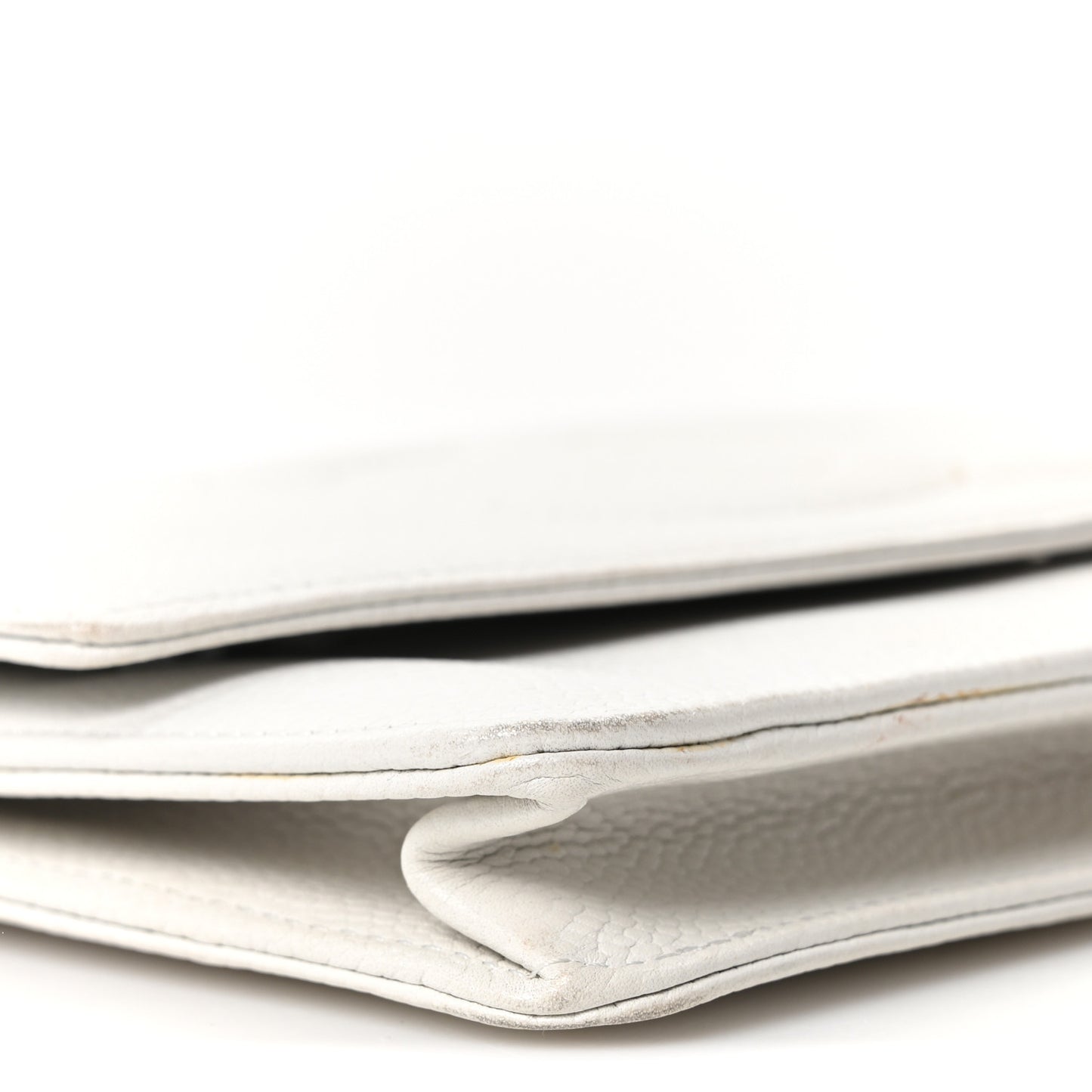 Caviar Timeless CC Wallet on Chain WOC White