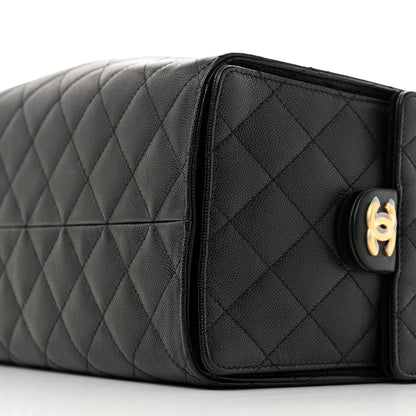Chanel Caviar Quilted Medium Chanel 25 Handbag Black 11 of 12