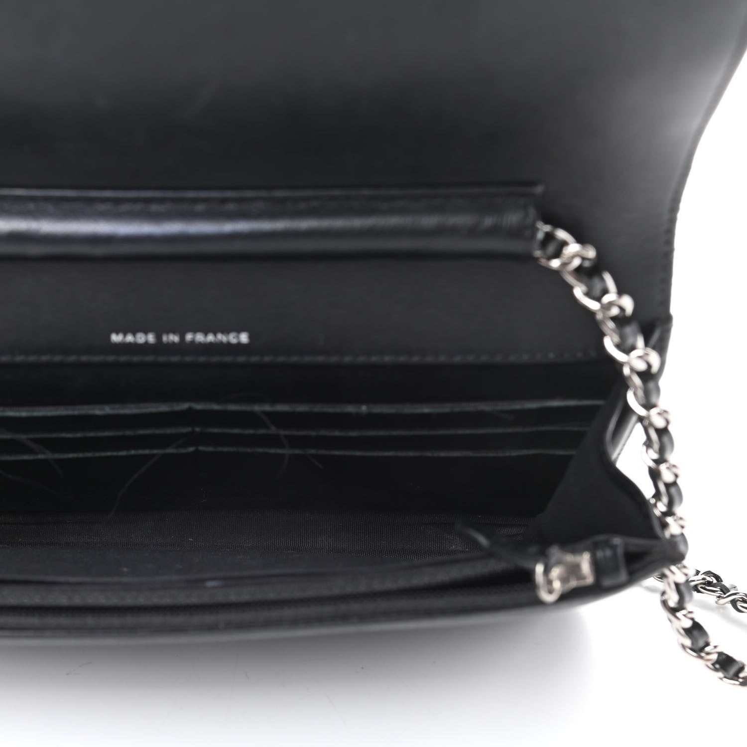 Chanel Patent Strass Wallet On Chain WOC Black 5 of 16