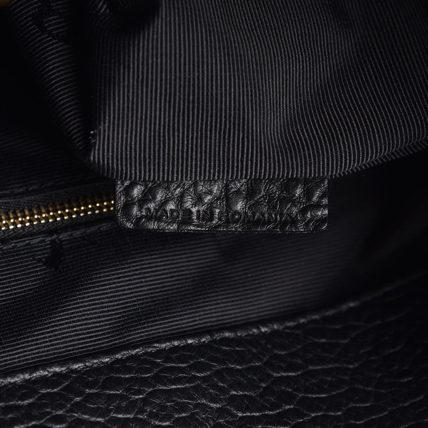 Heritage Grain Check Embossed Medium Dewsbury Tote Black