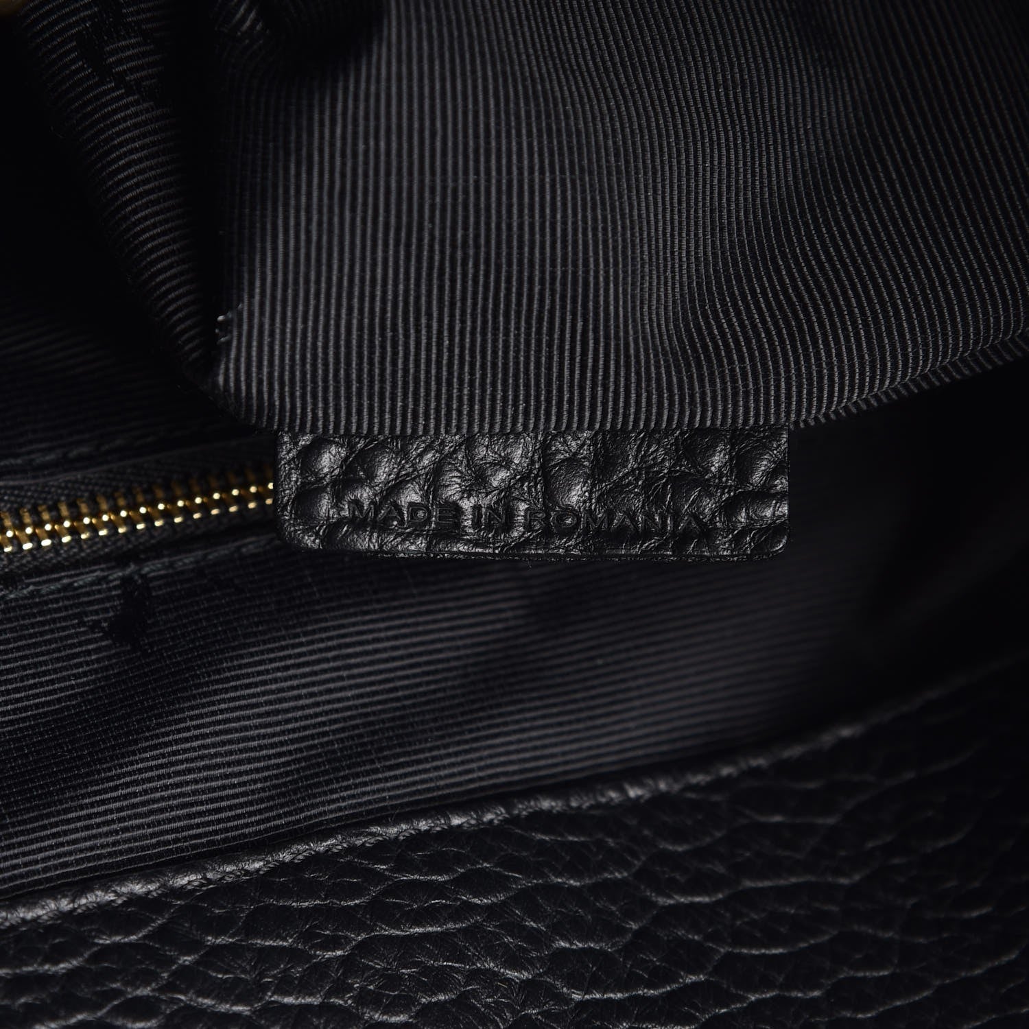 Burberry Heritage Grain Check Embossed Medium Dewsbury Tote Black 7 of 8