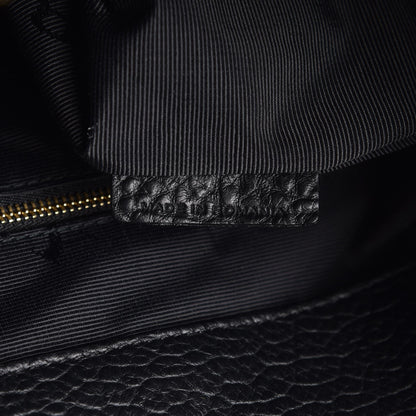 Burberry Heritage Grain Check Embossed Medium Dewsbury Tote Black 7 of 8