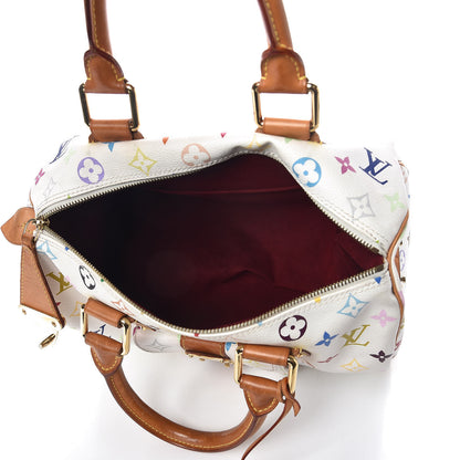 Louis Vuitton Monogram Multicolor Speedy 30 White 5 of 9