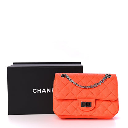 Chanel Goatskin Quilted 2.55 Reissue Mini Flap Orange 10 of 10