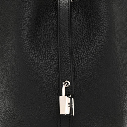 Hermes Taurillon Clemence Matte Alligator Picotin Lock Touch 18 PM Black 8 of 8