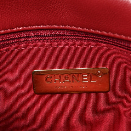 Chanel Goatskin Quilted Medium Chanel 19 Flap Red 6 of 10