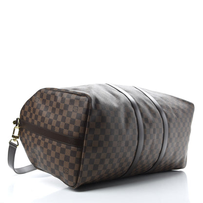 Louis Vuitton Damier Ebene Keepall Bandouliere 55 3 of 10