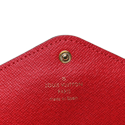 Louis Vuitton Damier Ebene Josephine Wallet Red 5 of 5