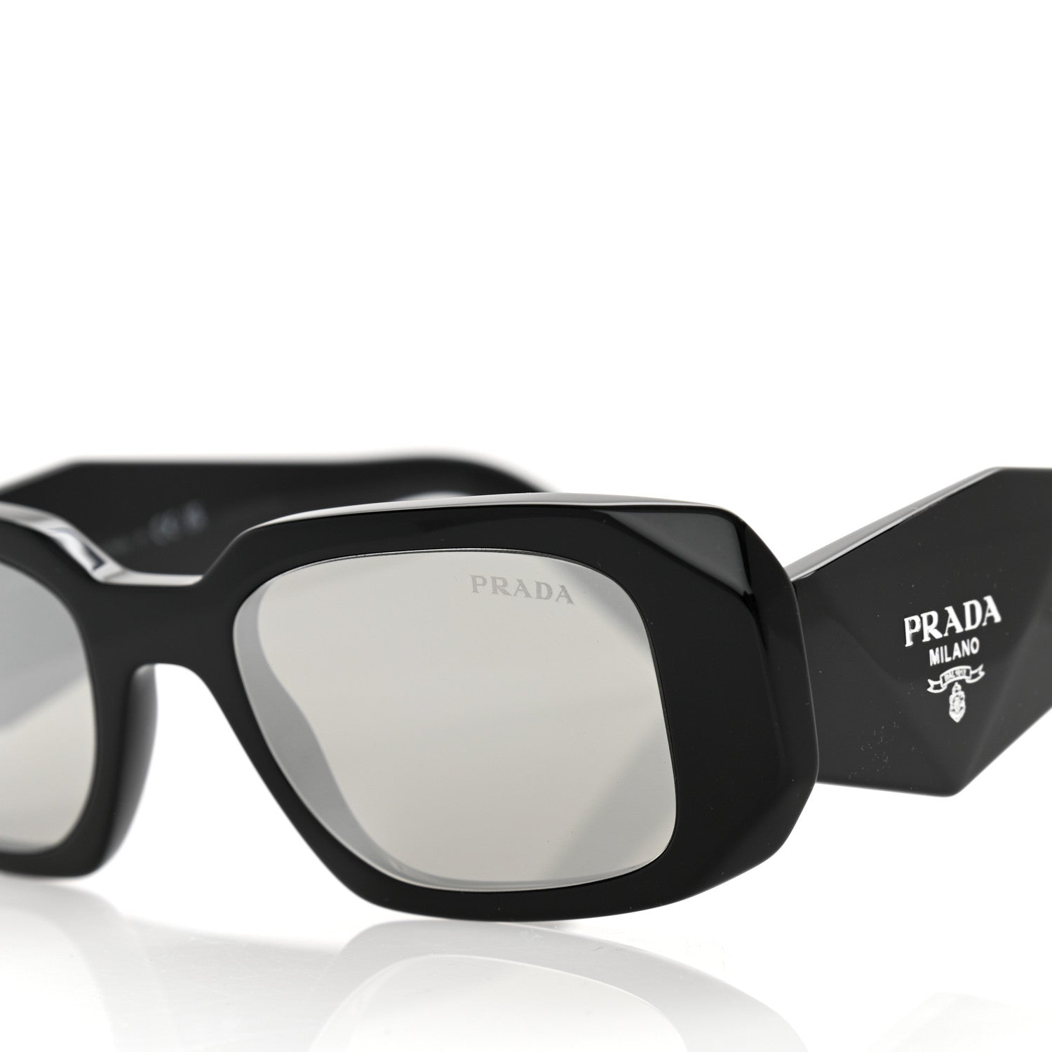 Prada Acetate Symbole Sunglasses SPR 17W Black 5 of 7