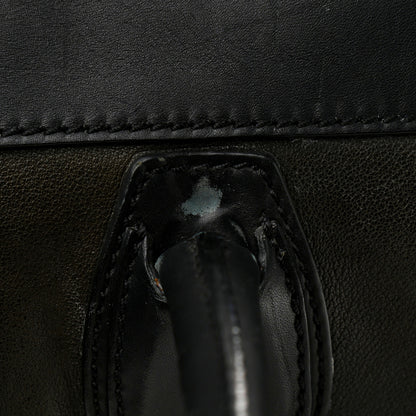 Celine Smooth Calfskin Mini Bi-Color Luggage Forest Black 9 of 29