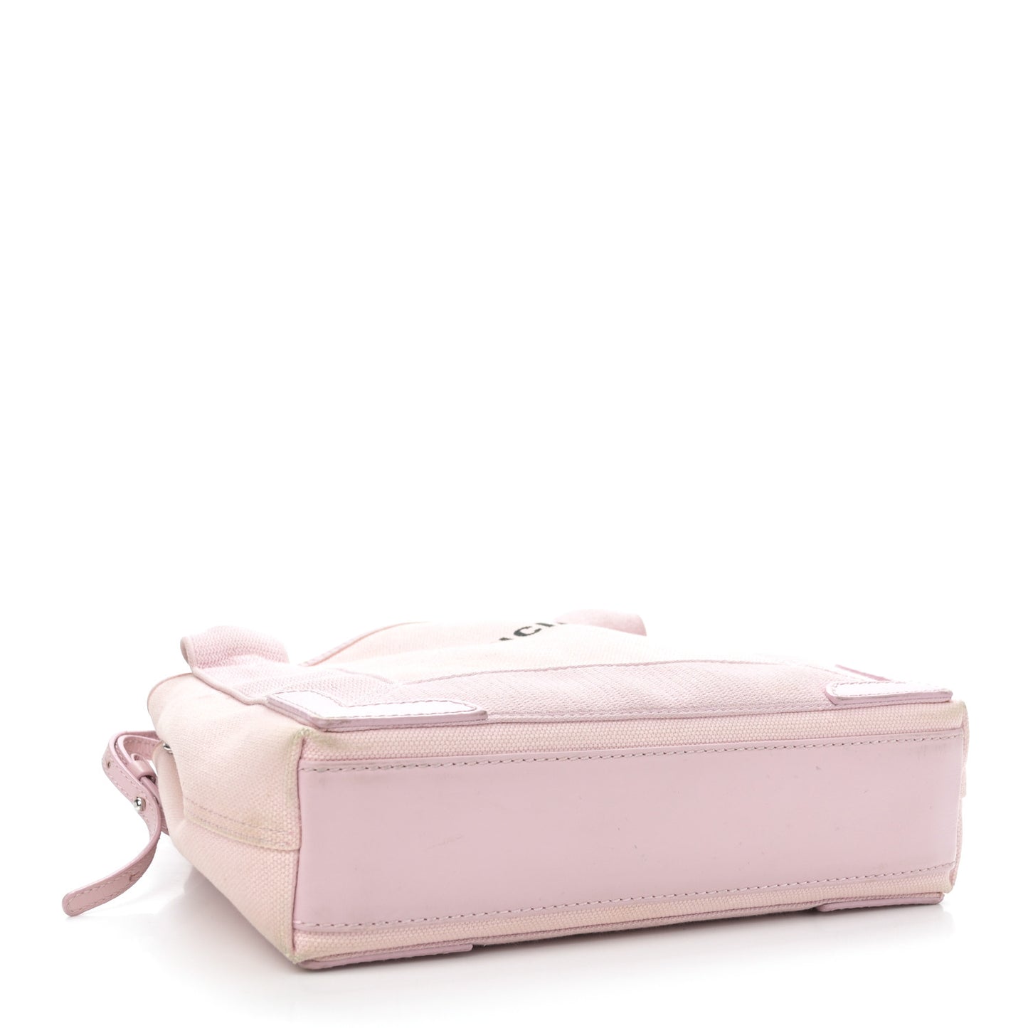 Cotton Canvas Satin Calfskin Navy Cabas XS Pink
