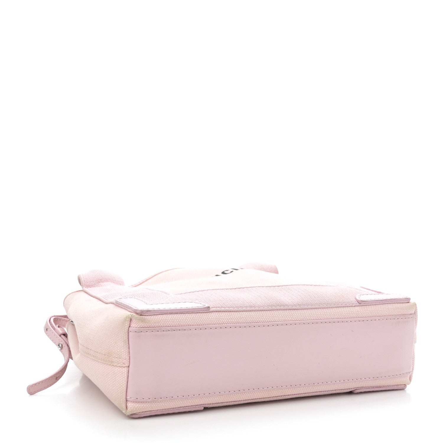 Balenciaga Cotton Canvas Satin Calfskin Navy Cabas XS Pink 5 of 14