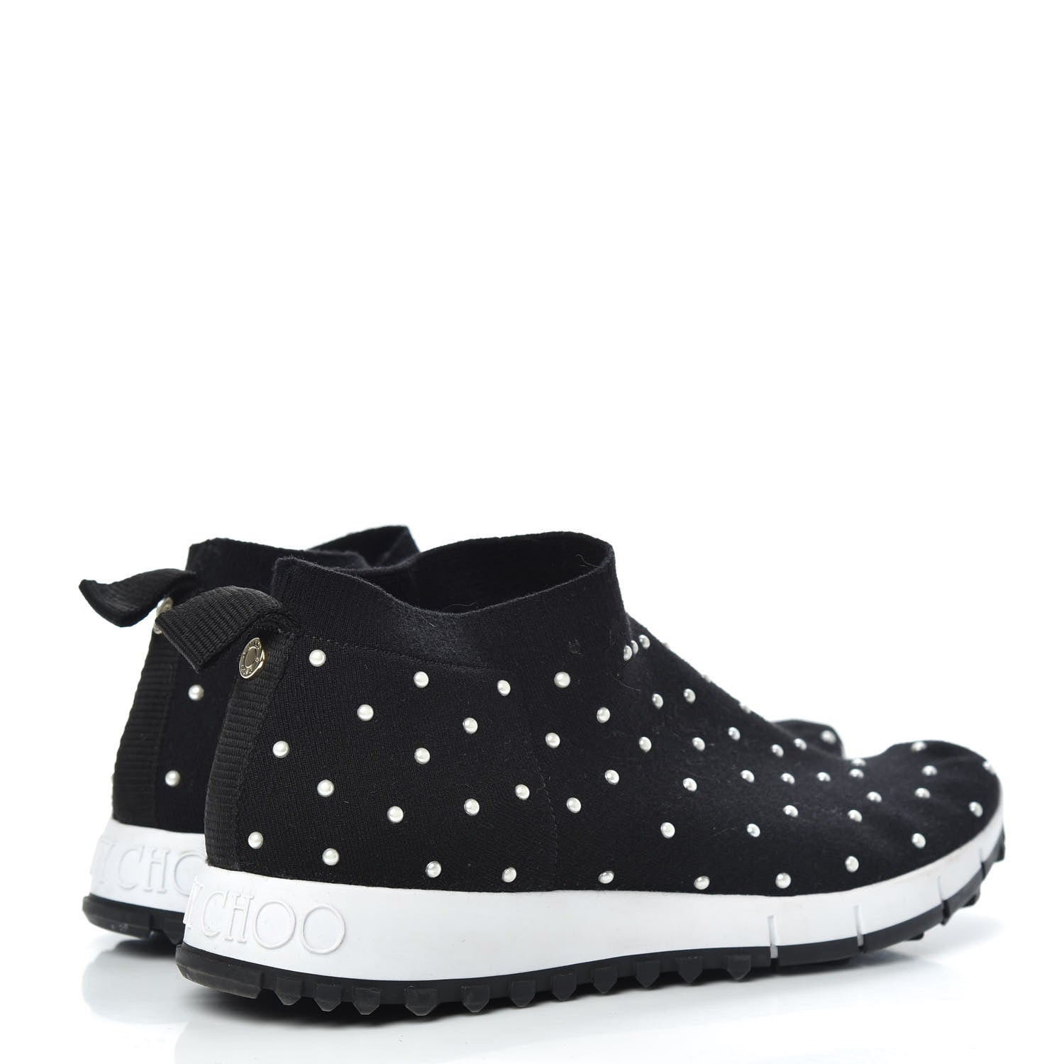 Jimmy Choo Elastic Norway Slip-On Sneakers 37 Black 4 of 9