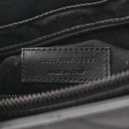 Saint Laurent Calfskin Y Quilted Monogram Monochrome Large Loulou Chain Satchel Black 7 of 13