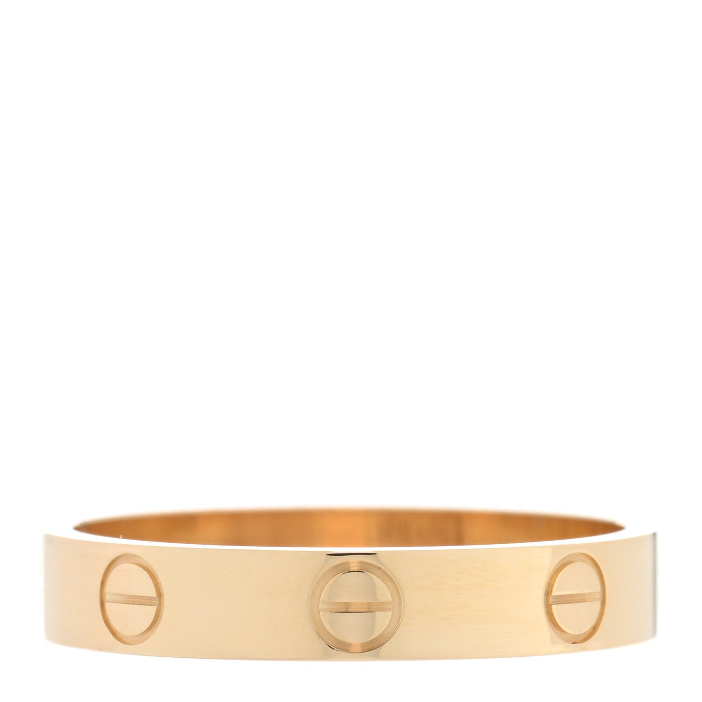 18K Yellow Gold 3.5mm LOVE Wedding Band Ring 56 7.5